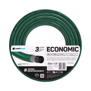 Wąż ogrodowy 1/2"  20mb, ECONOMIC zielony CEL